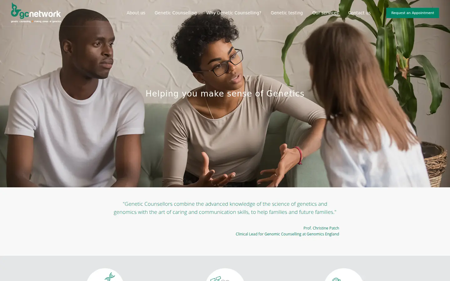 GC Network home page, gcnet.co.za