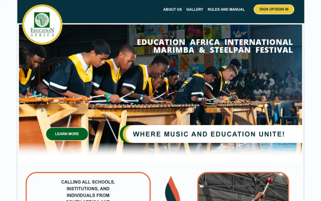 International Marimba Festival home page, internationalmarimbafestival.org