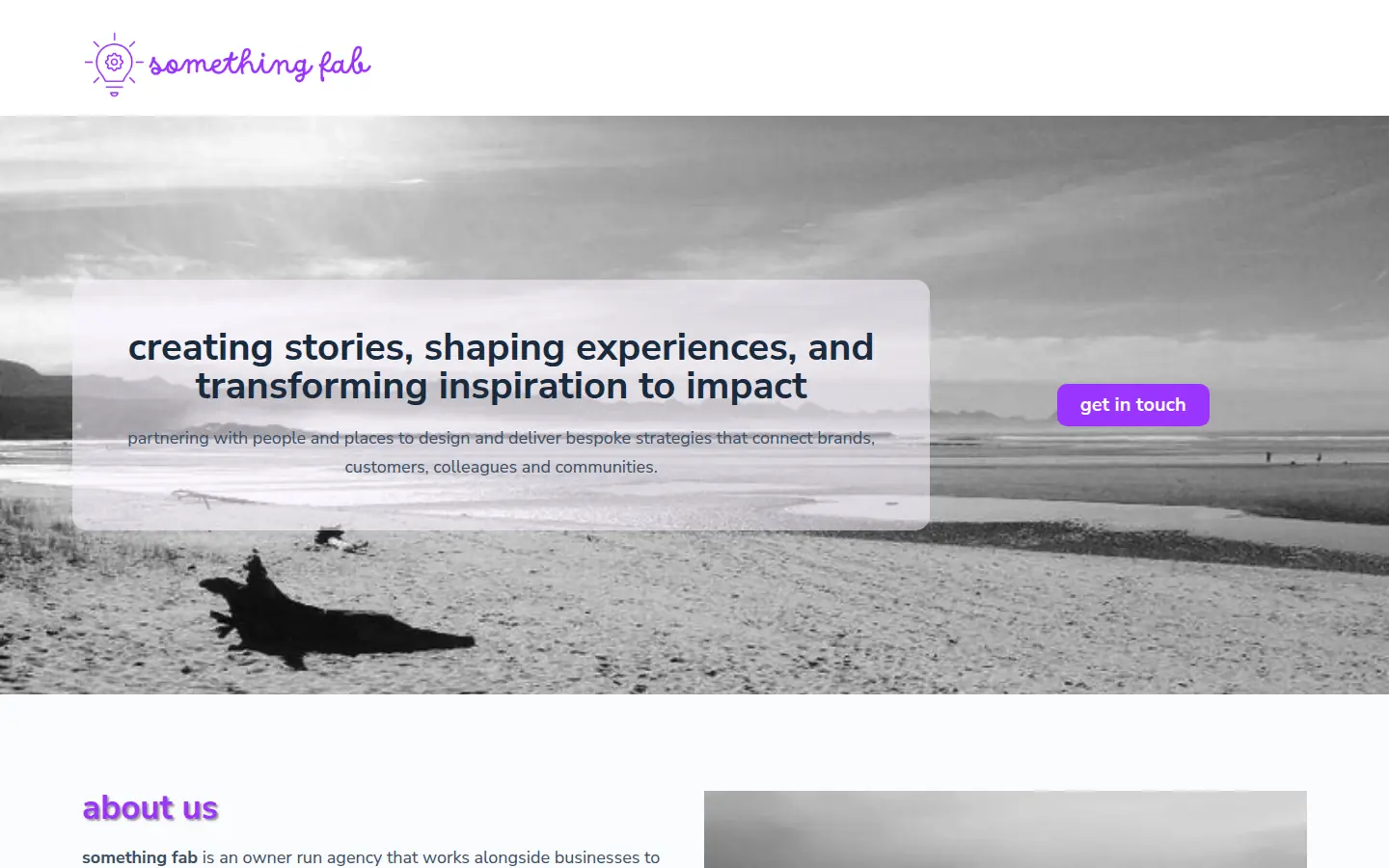 Something Fab home page, most recently rebuilt by Fyre in 2025