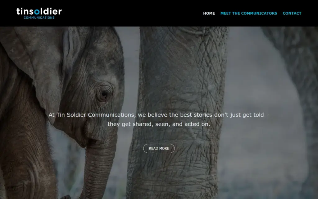 Tin Soldier's home page, rebuilt by Fyre in April 2025